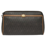 Christian Dior Vintage Honeycomb Zip Pouch Canvas and Leather - image 16