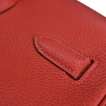 Hermes Birkin Handbag Red Togo with Palladium Hardware 35 - image 16