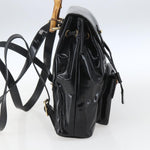 Gucci Vintage Bamboo Backpack Patent Mini - image 3