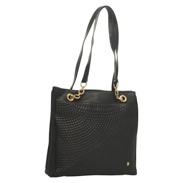 Bally Vintage Tote Bag Quilted Leather - image 1