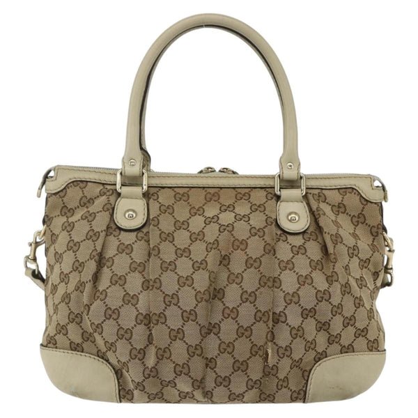 Gucci Sukey Top Handle Satchel GG Coated Canvas Medium