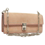 Valentino Garavani Turnlock Chain Shoulder Bag Suede - image 1