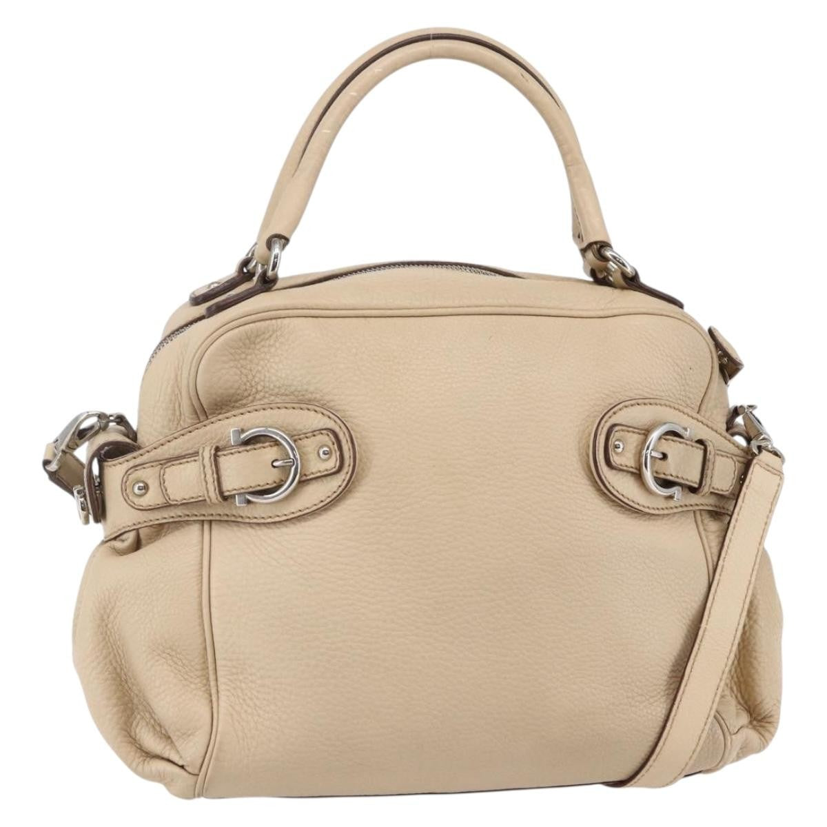 Salvatore Ferragamo Gancini handbag Leather - image 1