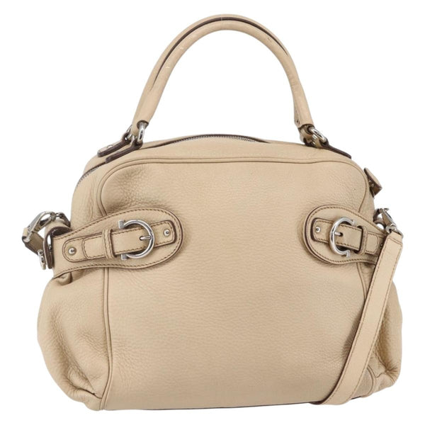 Salvatore Ferragamo Gancini handbag Leather - image 1