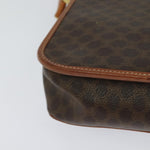 Celine Vintage Macadam Circle Logo Shoulder Bag Canvas and Leather - image 9