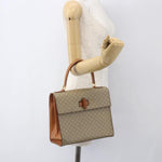 Celine Vintage Macadam Handbag Canvas and Leather - image 13