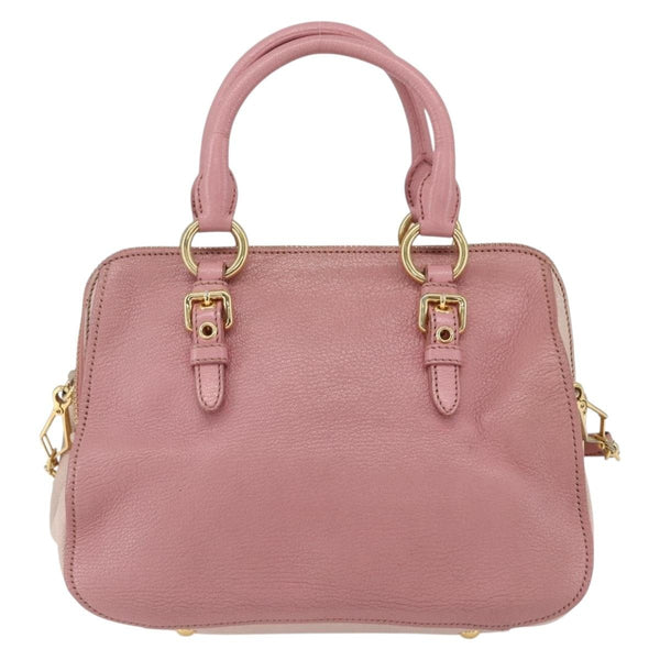 Miu Miu Madras Bowler Bag Leather Small
