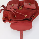 Gucci Vintage Bamboo Backpack Suede Medium - image 20