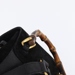 Gucci Vintage Bamboo Backpack Suede Mini - image 13