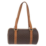 Celine Vintage Macadam Shoulder Bag Canvas and Leather - image 2