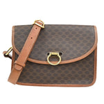 Celine Vintage Macadam Shoulder Bag Canvas and Leather - image 1