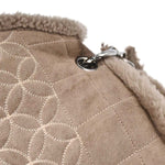 Chanel Vintage Embroidered CC Chain Tote Quilted Suede and Shearling - image 13