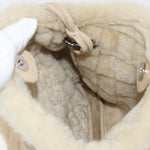 Chanel Vintage Embroidered CC Chain Tote Quilted Suede and Shearling - image 20