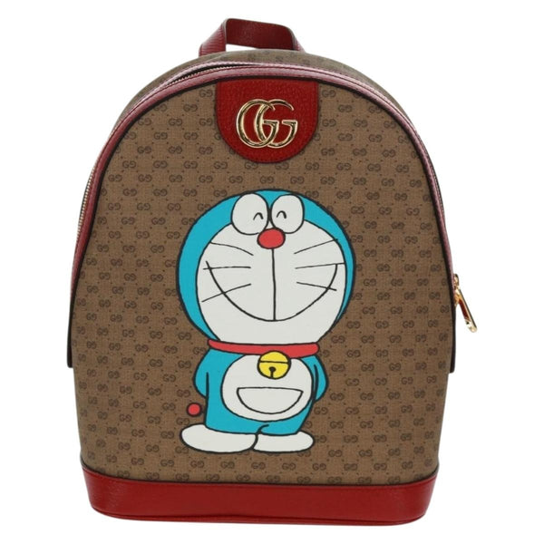 Gucci Doraemon Zip Backpack Printed Mini GG Coated Canvas - image 1