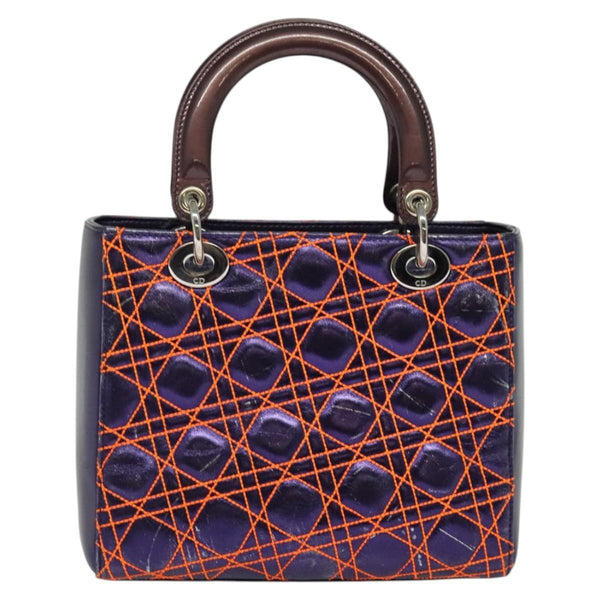 Christian Dior Lady Dior Bag Anselm Reyle Cannage Quilt Leather Medium