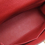 Hermes Kelly Handbag Red Togo with Gold Hardware 32 - image 3