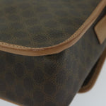 Celine Vintage Macadam Circle Logo Shoulder Bag Canvas and Leather - image 10