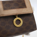 Celine Vintage Macadam Shoulder Bag Canvas and Leather - image 12