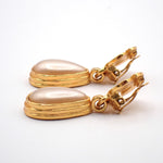 Chanel CC Teardrop Earrings Metal with Faux Pearl - image 3