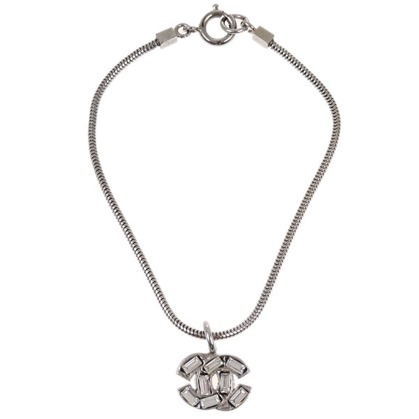Chanel CC Chain Bracelet Metal with Faux Pearl - image 1