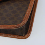 Celine Vintage Macadam Circle Logo Shoulder Bag Canvas and Leather - image 9