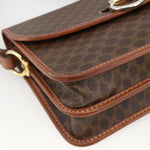 Celine Vintage Macadam Shoulder Bag Canvas and Leather - image 10