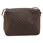 Celine Vintage Macadam Circle Logo Shoulder Bag Canvas and Leather - image 2