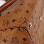 MCM Visetos logogramme Handbag Canvas and Leather - image 11