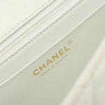 Chanel Vintage Punched Edge Classic Single Flap Bag Quilted Lambskin Medium - image 7