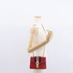 Gucci Sylvie Chain Shoulder Bag Leather Mini - image 15