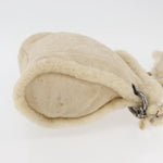 Chanel Vintage Embroidered CC Chain Tote Quilted Suede and Shearling - image 3