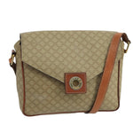 Celine Vintage Macadam Circle Logo Shoulder Bag Canvas and Leather - image 1