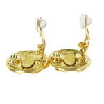 Chanel CC Button Clip-On Earrings Metal - image 4