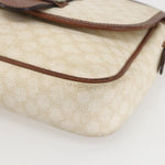 Celine Vintage Macadam Shoulder Bag Canvas and Leather - image 8