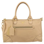 Prada Front Zip Convertible Satchel Cervo Leather Medium - image 1