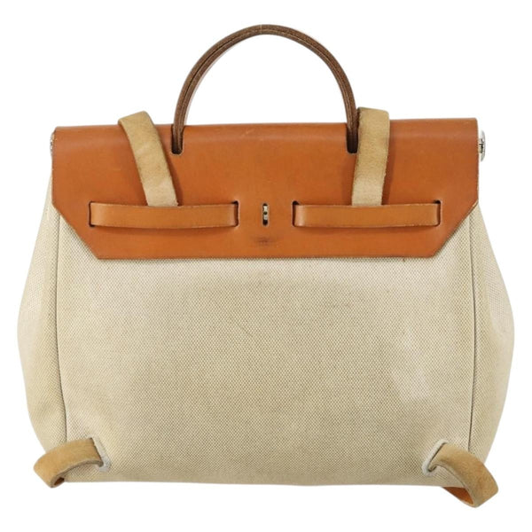Hermes Herbag A Dos Backpack Toile big