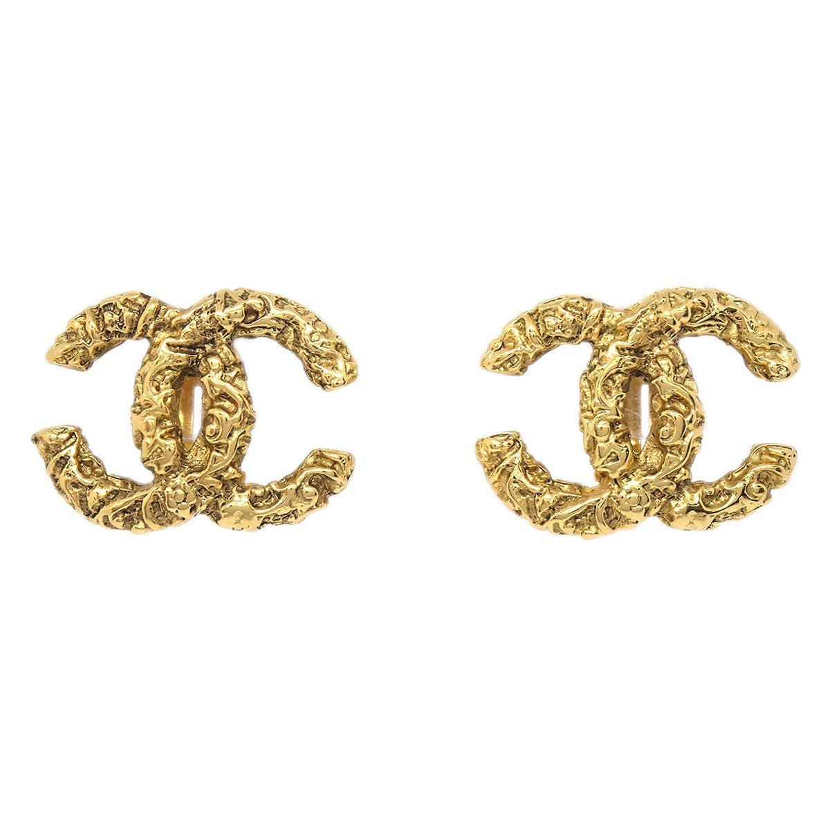 Chanel CC Clip On Earrings Metal - image 1