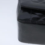 Chanel Vintage So Black Diana Flap Bag Quilted Patent Medium - image 11