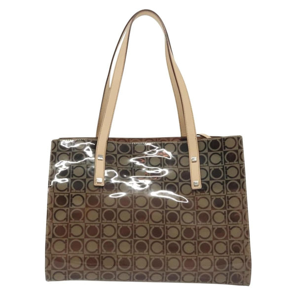 Salvatore Ferragamo Gancini Tote Vinyl