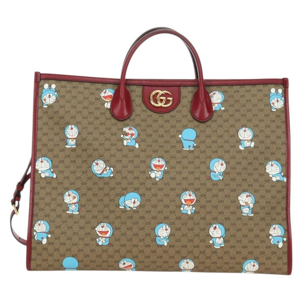Gucci Doraemon Tote Printed Mini GG Coated Canvas Large - image 1