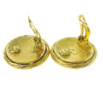 Chanel CC Button Clip-On Earrings Metal - image 5