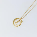 Christian Dior CD Pendant Necklace Metal - image 3