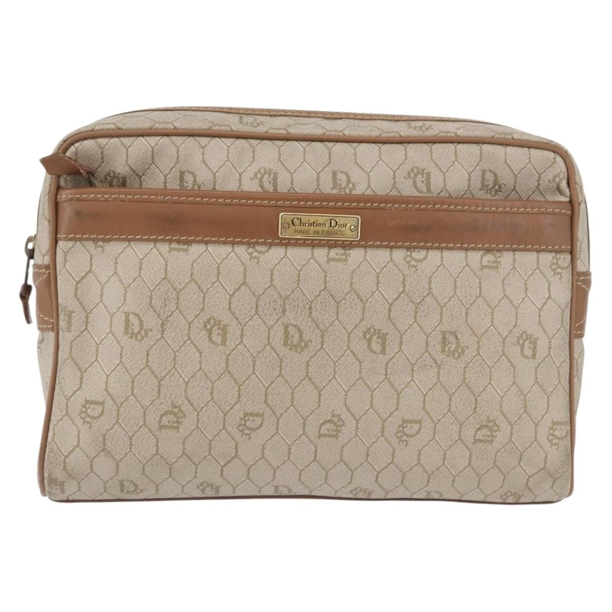 Christian Dior Vintage honeycomb clutch Canvas - image 1
