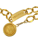 Chanel Medallion Chain Link Belt Metal - image 3