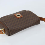 Celine Vintage Macadam Circle Logo Shoulder Bag Canvas and Leather - image 15