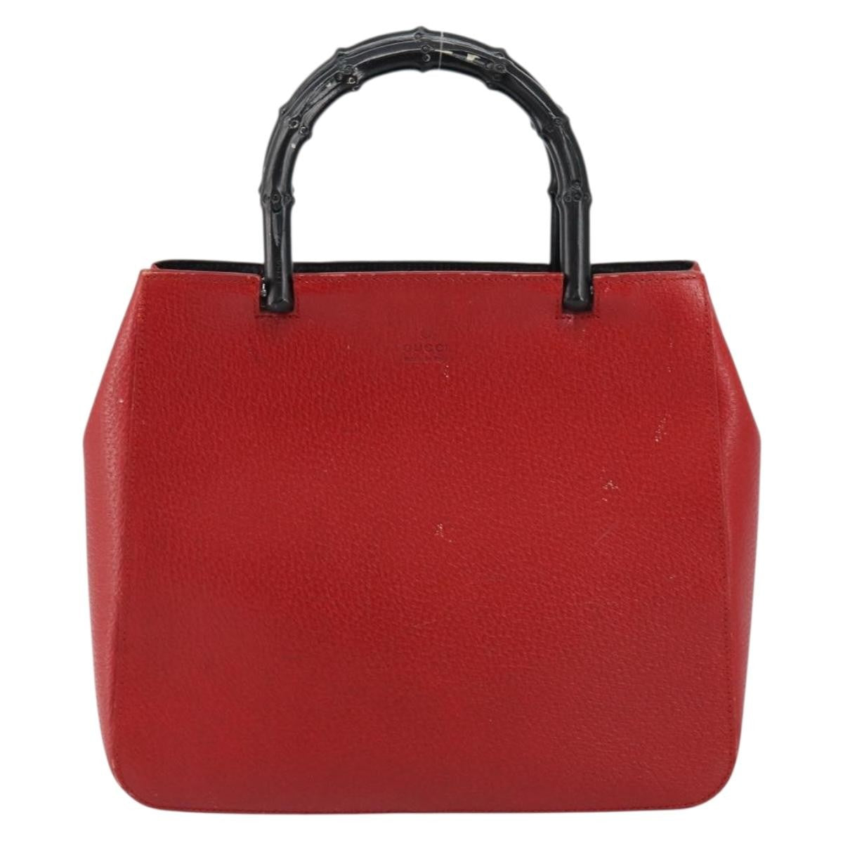 Gucci Vintage Bamboo Handle Bag Leather Small - image 1