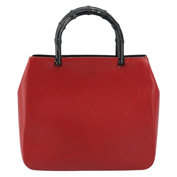 Gucci Vintage Bamboo Handle Bag Leather Small - image 1