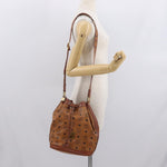 MCM Visetos Shoulder bag Canvas and Leather - image 14
