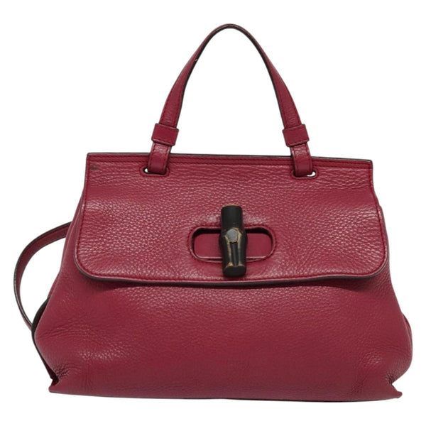 Gucci Bamboo Daily Top Handle Bag Leather Medium - image 1