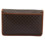 Celine Vintage Macadam Circle Logo Shoulder Bag Canvas and Leather - image 2